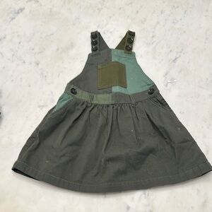 Zara SRPLS Green Patchwork Dress
